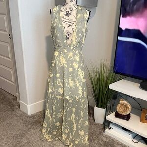 Floral Halter Maxi Dress